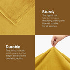 Utopia Bedding Ultra Soft Fleece Bed Blanket Twin Size Gold | Microfiber Plush - Image 7
