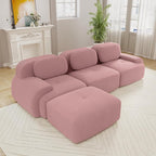 Boneless Sectional Couch, No Assembly Required, 117.3” L Shaped Modular Cloud by ModonChicSofasCouches