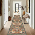 Yamaziot Washable Runner Rug, 2x12 Non-Slip Boho Hallway Kitchen Rug | Stain by Yamaziot