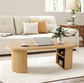 Oval Fluted Coffee Table by RUSTYER