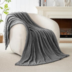 Grey Throw Blanket - Image 5