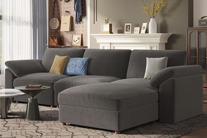 EASE MOOSE Oversized Sectional Modular Sofa, Large L Shape Sectional Couch Wide - Image 3