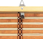 Red Lantern Burnt Bamboo Cordless Window Shade - Image 5