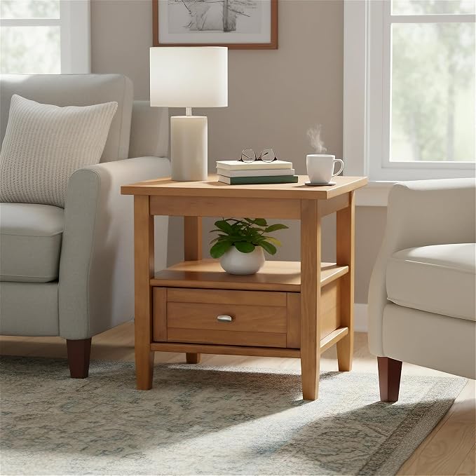 SIMPLIHOME Warm Shaker End Table by SimpliHome