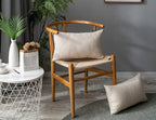 Stellhome Rectangle Burlap Throw Pillow Covers Solid Farmhouse Linen Pillowcase - Image 5