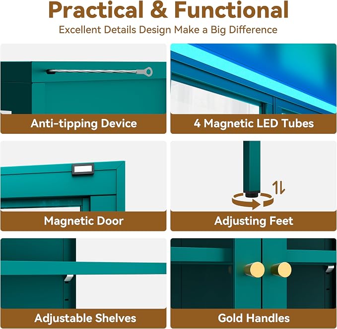 Polup Glass Display Cabinet - Image 7