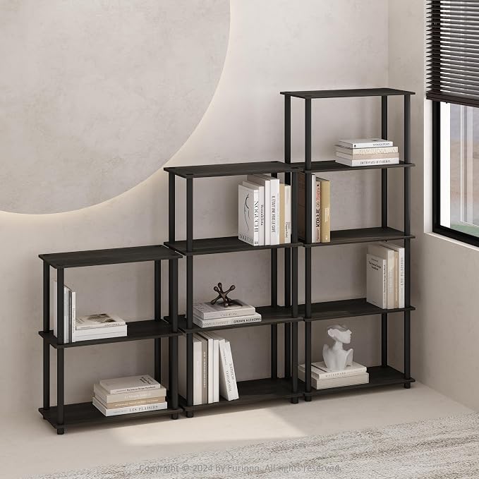Furinno Turn-N-Tube Book Shelf, 5-Tier Bookshelf, Bookcase - Image 2