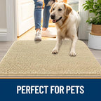 OLANLY Dog Door Mat for Muddy Paws 24x16, Super Absorbent Chenille Mud Mat | - Image 6