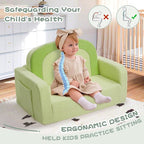 Foryoomi Extra Wide Kids Couch, 2-in-1 Soft Toddler Couch - Image 7
