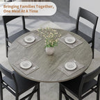 Round Dinner Table for 2-4, 42 Inch Kitchen & Dining Room Table - Image 4