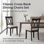 Roundhill Furniture Windvale Fabric Upholstered Dining Chair - Image 12