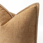 MIULEE Decorative Couch Throw Pillow Covers 18x18 Inch Apricot Brown 2 Pack | - Image 2