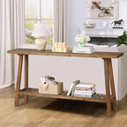 HOKYHOKY Reclaimed Solid Wood Console Table, Rectangular Couch Table Behind Sofa - Image 5