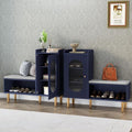 HLR Storage Bench Set of 2, L-Shaped Storage Cabinet by HomeDeservesaRelaxLiving