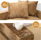 61" Convertible Sofa Bed Loveseat, Memory Foam Boneless Floor Couch - Image 8