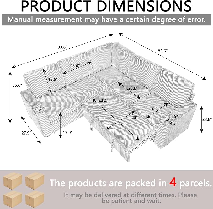 Modular Sectional Sleeper Sofa - Image 2