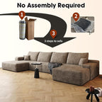 AUGOP 136" Sectional Couches for Living Room Modern Modular Sofa - Image 5