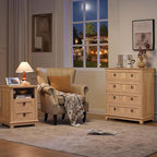 Joaxswe Farmhouse 4 Drawer Dresser - Image 11