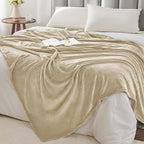 BEDELITE Fleece Blanket Soft Plush Queen Size Bed Blanket Linen 90"x90" | Ultra - Image 6