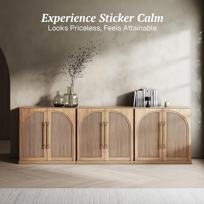 BELLEZE Set of 3 Modular Sideboard - Image 4