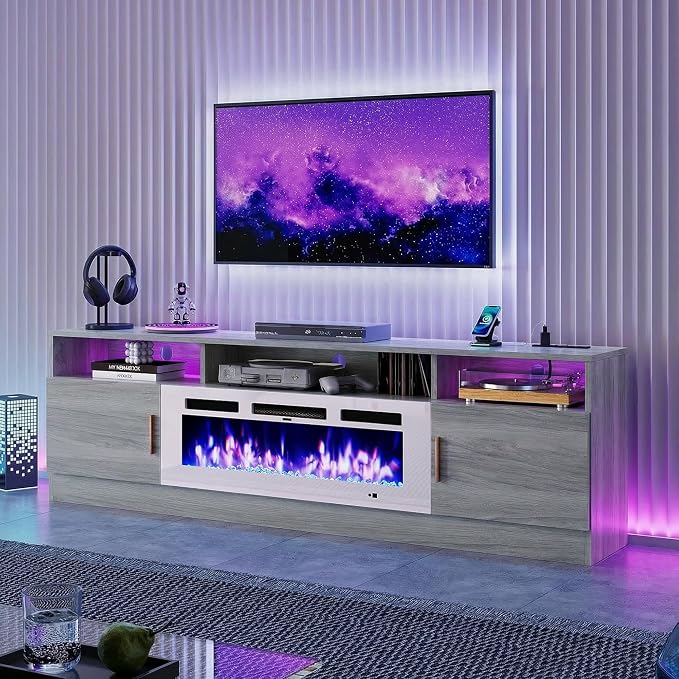 oneinmil 70" Fireplace TV Stand by oneinmil
