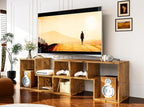 Recaceik Cube Bookshelf 2 Shelf Bookcase L-Shaped TV Console Stand Modern by Recaceik