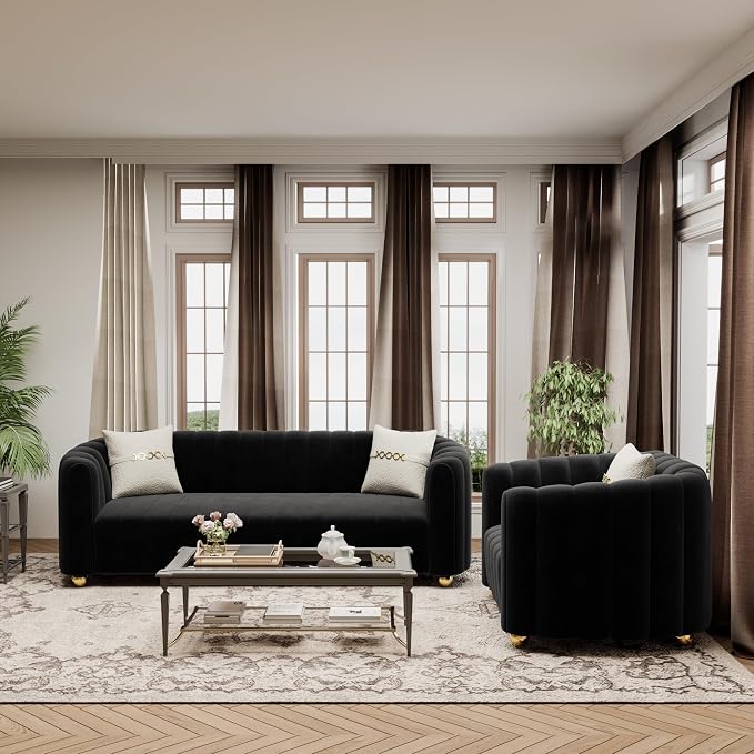 42" Velvet Sofa Chair for Living Room, Modern Single Sofa - Image 7