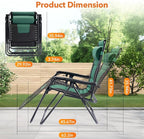 Sweetcrispy Zero Gravity Chairs, Foldable Patio Reclining Chairs - Image 8