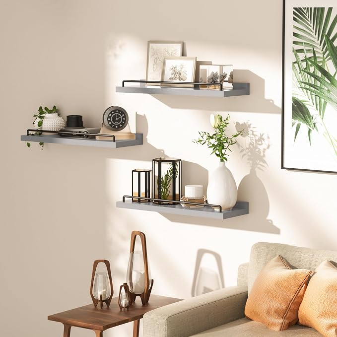 RYOFOBETTO Floating Shelves for Wall Decor, Living Room, Picture Frames - Image 5