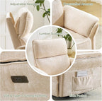 Oversized Power Recliner Chair Swivel Glider - Image 6