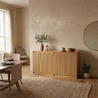 FURSUN 61" Modern Fluted Sideboard - Image 5