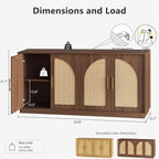 FORTUNETEC 63" Sideboard Buffet Cabinet - Image 2