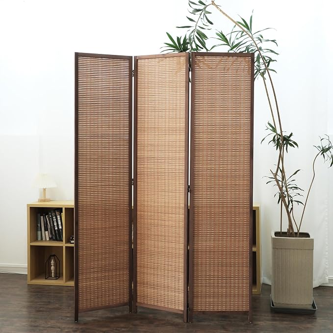 Furnnylane 3 Panel Bamboo Room Divider by Furnnylane