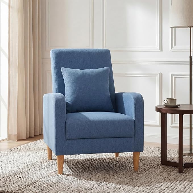 COLAMY Mid-Century Modern Upholstered Accent Chair - Image 11