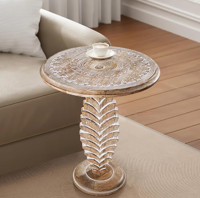 End Tables for Living Room- Small Drink Table for Small Spaces, Modern Accent - Image 4