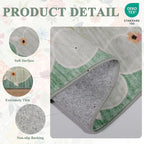 DUKINO 3x5 Area Rug, Floral Washable Rug - Image 5