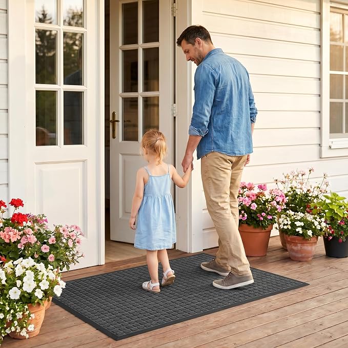 Front Door Mat Outside Entrance, Heavy Duty Waterproof Doormat | 31.5"x20" - Image 9