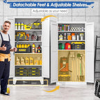 GAIOUS 71" Tall Metal Storage Cabinet - Image 4
