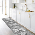 Yamaziot Washable Runner Rug, 2x10 Non-Slip Boho Hallway Kitchen Rug | Stain - Image 7
