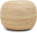 · REDEARTH · Jute Circular Pouf Ottoman - Image 4