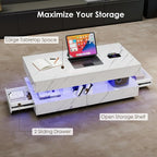 47.2" LED Smart Coffee Table - Image 6