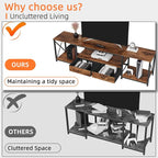 GYIIYUO TV Stand with Fabric Drawers - Image 3