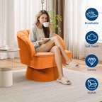 Garvee Ultra-Plush Swivel Accent Chair, 360° Barrel Lounge Chair - Image 6