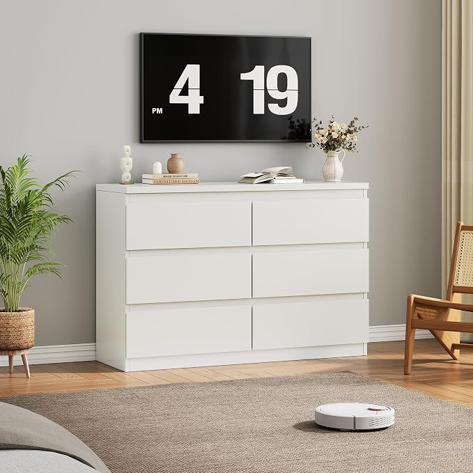 Jocoevol White 6 Drawer Dresser - Image 7