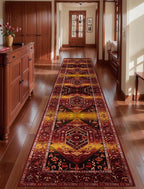 SERISSA 2'6"x14' Washable Non Slip Boho Runner Rug by SERISSAHomeDecorCollection