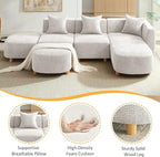 VANOMi 109.84" Modular Sectional Sofa - Image 4