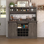 4ever2buy Farmhouse Coffee Bar Cabinet by 4ever2buy