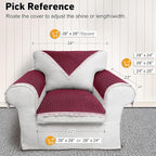 Velvet Couch Arm Covers - Image 2