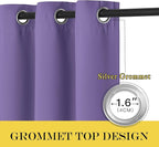 NICETOWN Blackout Sliding Door Curtains 84 Inch Length, Extra Wide Room Divider - Image 5