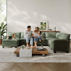 LINSY HOME Modular Sectional Sofa, 6-Seat Corduroy Modern Cloud Couch - Image 3